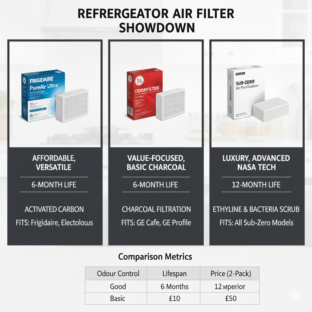 Frigidaire PureAir Ultra vs. Other Refrigerator Air Filter Brands