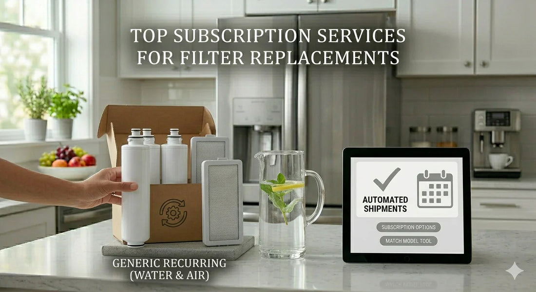 Top Subscription Services for GE and Frigidaire Filter Replacements