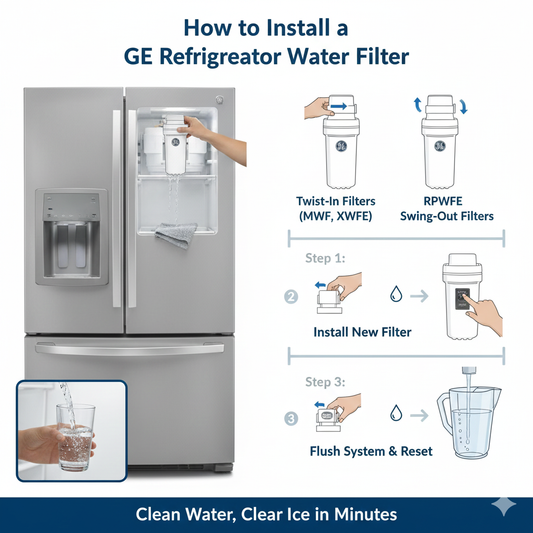 Install a GE Refrigerator Water Filter
