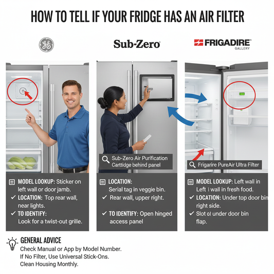 Refrigerator Has an Air Filter GE, Sub-Zero, Frigidaire