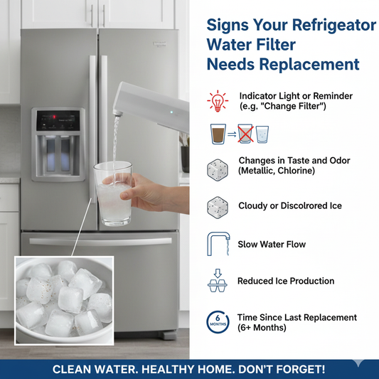 Refrigerator Water Filter Needs Replacement