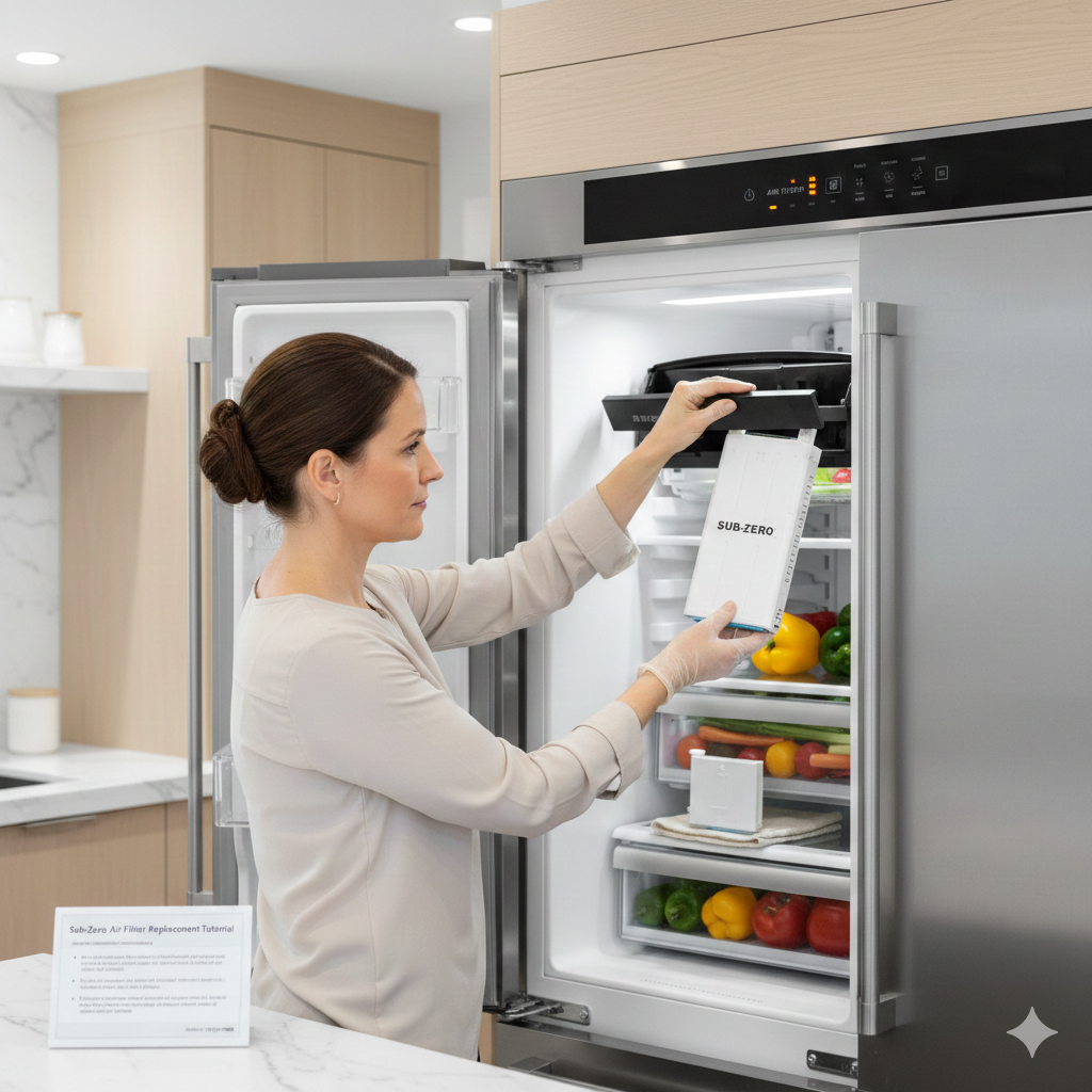 Sub-Zero Refrigerator Air Filter Replacement Tutorial