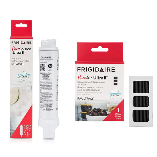 Frigidaire EPTWFU01 Pure Source Ultra II Water Filter and PAULTRA2 Pure Air Ultra II Air Filter Combo