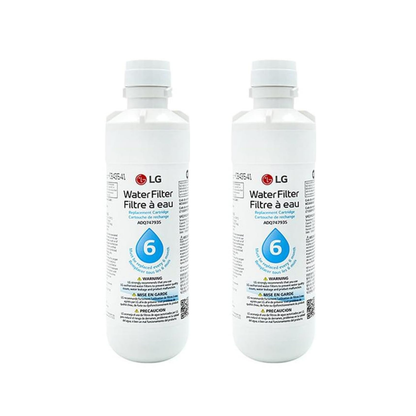 LG LT1000P 6-Month / 200-Gallon Refrigerator Replacement Water Filter, 2-Pack