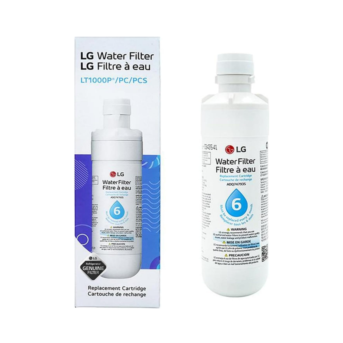 LG LT1000P Refrigerator Water Filter 3-Pack