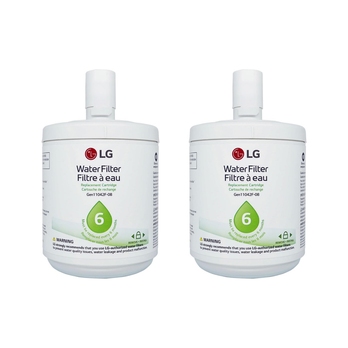 LG LT500P Refrigerator Water Filter 2-Pack