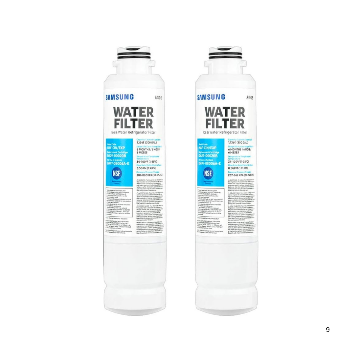 Samsung DA29-00020B Refrigerator Water Filter 2-Pack