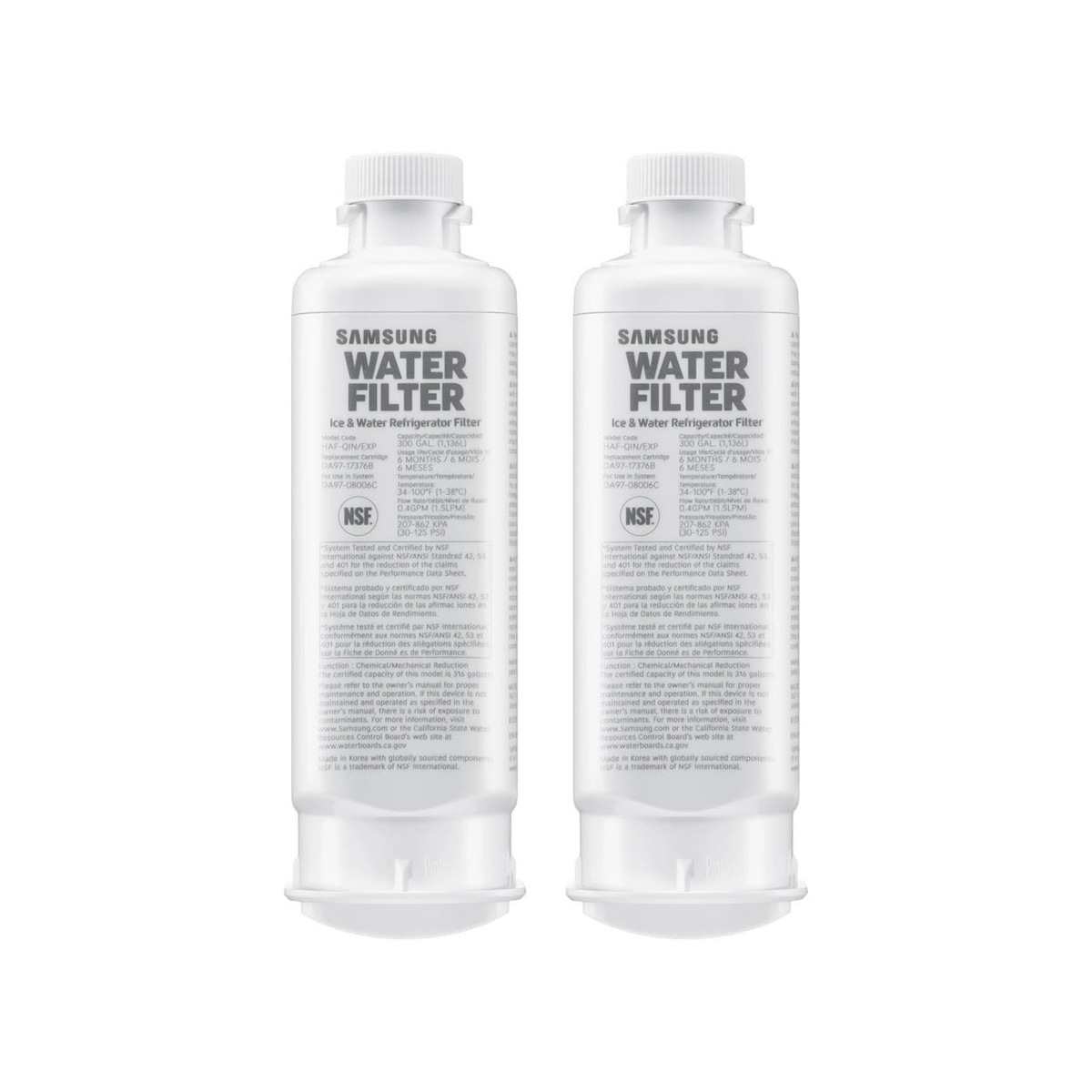 Samsung HAF-QIN/EXP Refrigerator Water Filter 2-Pack