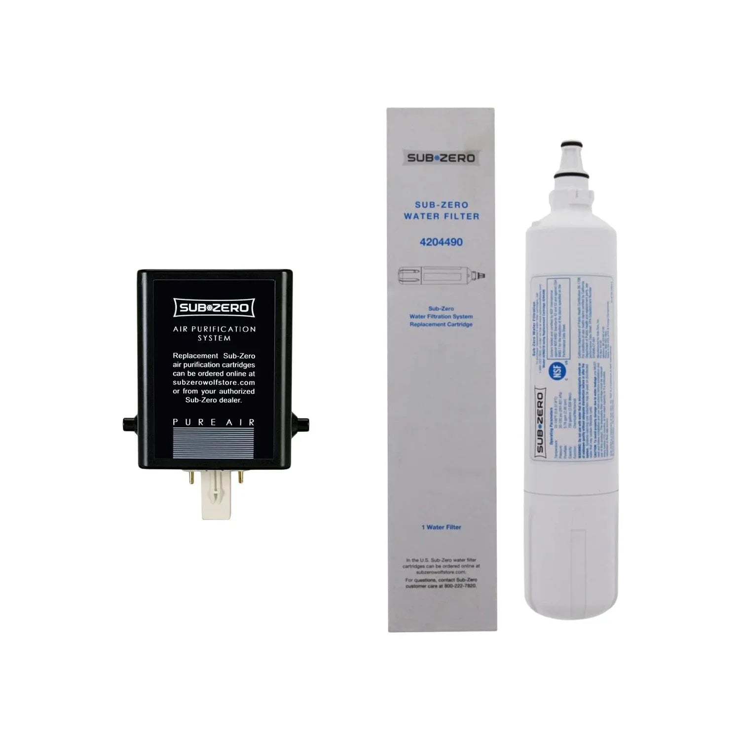 Sub Zero 4204490 Water Filter & 7007067 Air Cartridge Combo Pack
